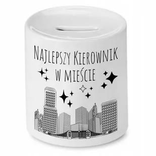 SKARBONKA DLA KIEROWNIKA NAJLEPSZY KIEROWNIK z Nadrukiem ze Zdjęciem - Skarbonki - miniaturka - grafika 1