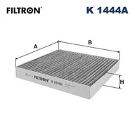 Filtry kabinowe - Filtr, wentylacja przestrzeni pasażerskiej Filtron K 1444A - miniaturka - grafika 1