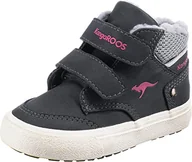 Buty dla chłopców - KangaROOS Kavu Primo V sneakersy dla chłopców i dziewczynek, granatowe/Fandango różowe, 24 EU - miniaturka - grafika 1