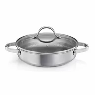 Patelnie - Tescoma Głęboka patelnia z pokrywką SteelCRAFTśrednica 28 cm, 2 uchwyty - miniaturka - grafika 1