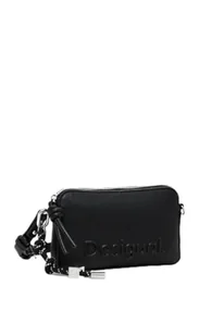 Desigual MONE_Half Julia Black, Bi-Fold Wallet Women's, 18,5, Kolor: czarny, 18.5 - Portfele - miniaturka - grafika 1
