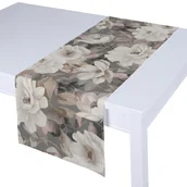 Obrusy i serwetki - Dekoria pl pl Bieżnik prostokątny kremowe i różowe kwiaty na szarym tle 40 × 130 cm Gardenia 410-142-13 - miniaturka - grafika 1