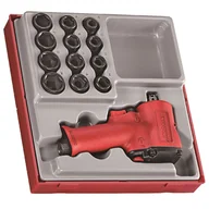 Klucze pneumatyczne - TENG TOOLS PNEUMATYCZNY KLUCZ UDAROWY + PAKIET 12 NASADEK 247700107(luna-247700107) - miniaturka - grafika 1