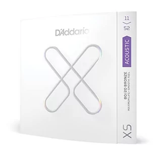 D'Addario 11-52 niestandardowe światło, XS 80/20 struny do gitary akustycznej powlekane brązem - Struny gitarowe  - miniaturka - grafika 1