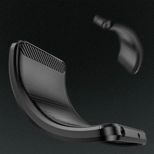 Carbon Case etui do Infinix Hot 12 Pro elastyczny silikonowy karbonowy pokrowiec czarne - Etui i futerały do telefonów - miniaturka - grafika 4