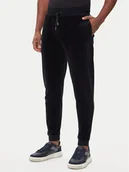 Spodnie sportowe męskie - BOSS Spodnie dresowe Velour 50550635 Czarny Regular Fit - miniaturka - grafika 1
