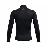 Koszulki sportowe męskie - Męski longsleeve treningowy Under Armour UA Cg Elite Mock - czarny - UNDER ARMOUR - miniaturka - grafika 1