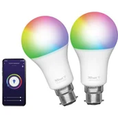 Systemy inteligentnych domów - TRUST Inteligentna żarówka LED TRUST 71295 9W B22 Wi-Fi 2 szt.) - miniaturka - grafika 1