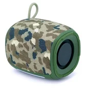 Głośniki przenośne - GEMBIRD Głośnik Bluetooth LED RMS 2x 5W khaki - miniaturka - grafika 1