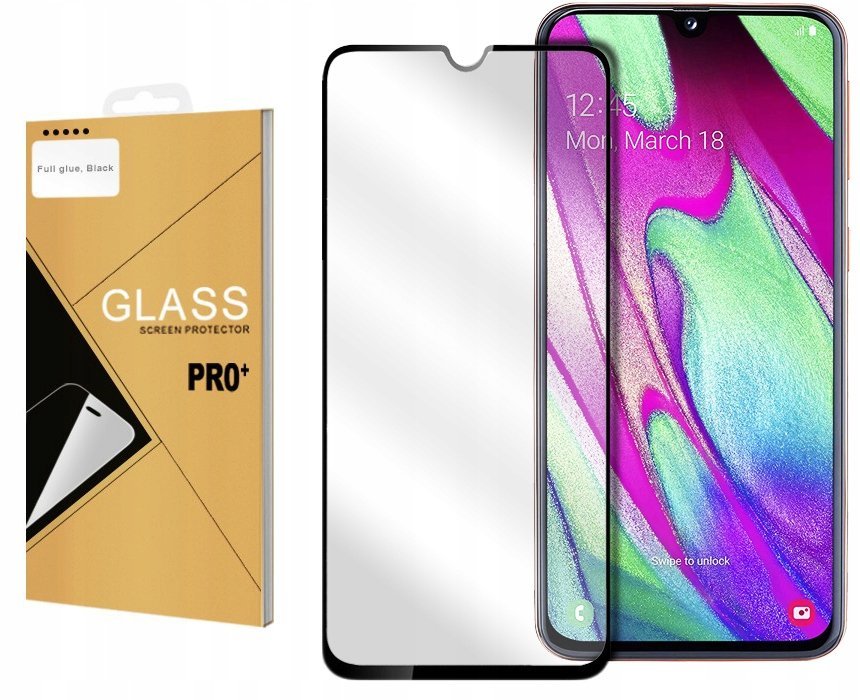 Szkło HARTOWANE FULL GLUE 5D do Samsung Galaxy A40