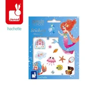 Zabawki kreatywne - Janod Zestaw naklejek Pokaz mody Syrenki - miniaturka - grafika 1