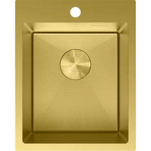 Mexen Solix zlewozmywak stalowy 1-komorowy 400 x 500 mm, złoty HC - 6406401000-55HC - Zlewozmywaki - miniaturka - grafika 1