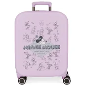 Walizki - Disney Minnie Happiness Walizka kabiny Fioletowy 40x55x20 cms Twarde ABS Zamknięcie TSA Wbudowany 37L 3,22 kg 4 koła Podwójne bagaż ręczny, Fioletowy, Maleta de cabina, Walizka kabinowa - miniaturka - grafika 1