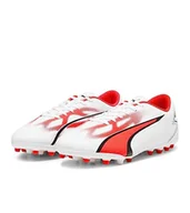 Piłka nożna - PUMA Męskie buty piłkarskie Ultra Play Mg, Puma White PUMA Black Fire Orchidea, 41 EU - miniaturka - grafika 1