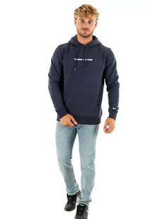 Tommy Jeans Męska bluza z kapturem TJM Reg Linear, Ciemna granatowa, S - Bluzy męskie - miniaturka - grafika 1