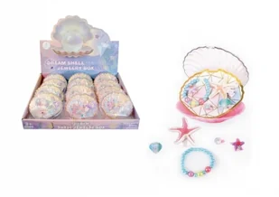 Biżuteria i gumka do włosów w muszli - Ozdoby do włosów - miniaturka - grafika 1