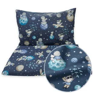 POŚCIEL 140x200 DZIECIĘCA 2EL + POSZEWKA 70X80 DO ŁÓŻKA MŁODZIEŻOWA Kerstin - Pościel dla dzieci - miniaturka - grafika 1