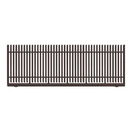 Ogrodzenia - Polbram Brama przesuwna bez przeciwwagi Negros 4x1,5 m lewa brązowa - miniaturka - grafika 1