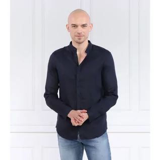 Koszule męskie - Armani Exchange Lniana koszula | Regular Fit - grafika 1
