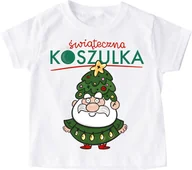 Koszulki dla dziewczynek - Koszulka dla dziecka świąteczna mikolajki36 - miniaturka - grafika 1