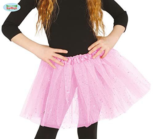 FIESTAS GUIRCA Tutu 30 CMS różowy z brokatem