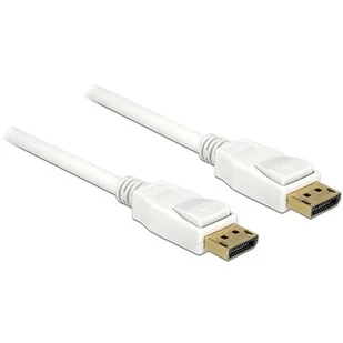 Kabel Displayport M/M 20 Pin V1.2 2M 4K Biały Delo - Kable komputerowe i do monitorów - miniaturka - grafika 1