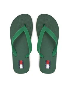 Tommy Jeans Japonki Tjm Beach Sandal EM0EM01560 Zielony - Klapki i japonki męskie - miniaturka - grafika 1