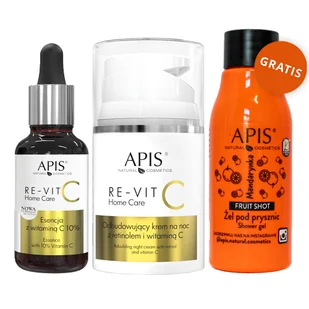 Zestaw Apis Re-Vit C Home Care, odbudowujący krem z retinolem i witaminą C, na noc, 50 ml + esencja z witaminą C 10%, 30 ml + mandarynkowy żel pod prysznic, 50 ml gratis - Zestawy kosmetyków damskich Zestaw Apis Re-Vit C Home Care, odbudowujący krem z retinolem i witaminą C, na noc, 50 ml + esencja z witaminą C 10%, 30 ml + mandarynkowy żel pod prysznic, 50 ml gratis - Zestawy kosmetyków damskich - miniaturka - grafika 1