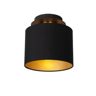 Lampy ścienne - Lucide Fudral 74115/01/30 kinkiet lampa ścienna 1x10W E27 czarny/złoty - miniaturka - grafika 1