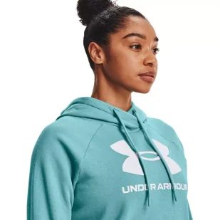 Bluza damska Under Armour Rival Fleece Logo Hoodie - Bluzy sportowe damskie - miniaturka - grafika 3