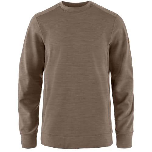 Fjällräven Damska bluza z polaru Crew Neck M, zamszowa brązowa, XL