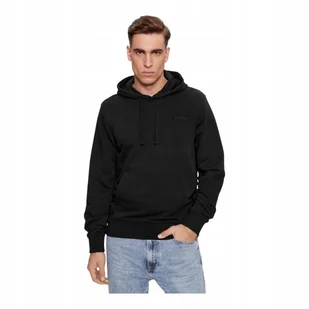 GUESS BLUZA MĘSKA Z KAPTUREM CHRISTIAN HOODIE SWEATSHIRT CZARNA r.M - Bluzy męskie - miniaturka - grafika 1