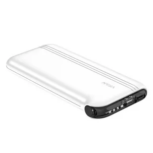 Vipfan Powerbank z kablem 4w1 F10, 22.5W 10000mAh biały - Powerbanki - miniaturka - grafika 1