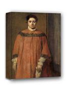 Obrazy i zdjęcia na płótnie - Girl in Red, Edgar Degas - obraz na płótnie Wymiar do wyboru: 60x90 cm - miniaturka - grafika 1