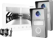 Wideodomofony - Wideodomofon Hikvision DS-KIS101-P 2x Panel zewnętrzny 1x Monitor - miniaturka - grafika 1