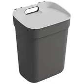 Kosze na śmieci - Kosz na śmieci do segregacji CURVEN Ready To Collect 10L Ciemnoszary - miniaturka - grafika 1