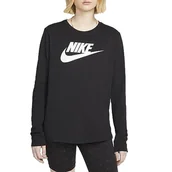 Koszulki i topy damskie - Nike FJ0441-010 W NSW Tee ESSNTL LS ICN FTRA T-Shirt Damski Czarny Wielkosc M, Czarny, M - miniaturka - grafika 1