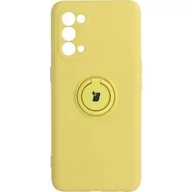 Etui i futerały do telefonów - Bizon Etui Case Silicone Ring OPPO Reno 5 5G żółte BCSROPR55GYW - miniaturka - grafika 1