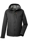 Kurtki męskie - Killtec Męska kurtka softshellowa / outdoorowa kurtka z kapturem KOS 84 MN SFTSHLL JCKT; czarna, 3XL, 39142-000 - miniaturka - grafika 1