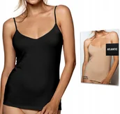 Koszulki i topy damskie - Koszulka damska na ramiączkach bawełniana podkoszulek ATLANTIC 197 - M - miniaturka - grafika 1