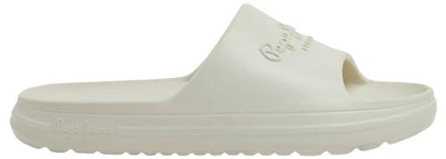 Pepe Jeans Beach Slide W, Klapki damskie, White (Factory White), 45 EU, White Factory White, 45 EU