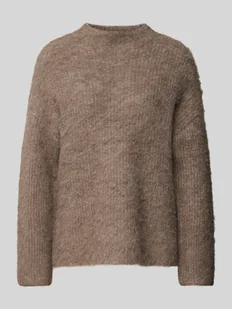 Sweter z dzianiny o kroju comfort fit z dodatkiem wełny model ‘MALA’ - Swetry damskie - miniaturka - grafika 1
