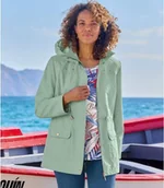 Kurtki damskie - Kurtka-wiatrówka z kapturem Kobieta Atlas For Men - Kolor : Zielony - Rozmiar : 36/38 - miniaturka - grafika 1