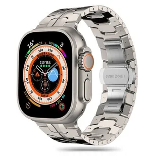Pasek TECH-PROTECT Stainless Line do Apple Watch 4/5/6/7/8/9/SE/Ultra (42/44/45/49mm) Tytanowy - Akcesoria do smartwatchy - miniaturka - grafika 1