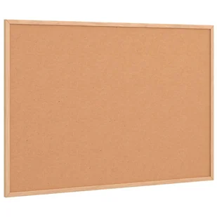 vidaXL Tablica korkowa z ramą z litego drewna sosnowego 80x55 cm - Tablice interaktywne - miniaturka - grafika 1