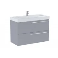 Szafki łazienkowe - ROCA A851914530 ELLA Zestaw łazienkowy UNIK 100 cm z 2 szufladami, perłowy mat - miniaturka - grafika 1