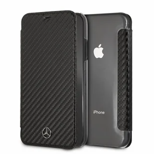 Mercedes Benz Book Case do iPhone XR czarny/Dynamic MEFLBKI61CFBK - Etui i futerały do telefonów - miniaturka - grafika 1