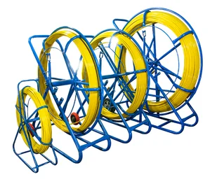 WŁÓKNO SZKLANE DO PRZECIĄGANIA KABLI 8mm / 100m (PILOT / STALKA) PE + STOJAK - Darmowa dostawa - Raty 0% - 38 sklepów w całej Polsce - Pozostałe akcesoria sieciowe - miniaturka - grafika 1