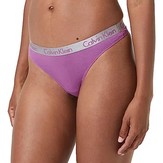 Majtki damskie - Calvin Klein Stringi damskie, AMETYST, XS - grafika 1