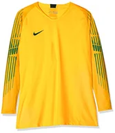 Koszulki męskie - Nike męski T-shirt Gardien Long Sleeved T-Shirt, czarny/wolt, XL - miniaturka - grafika 1